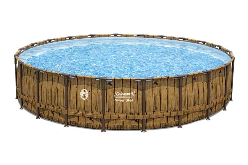 Pool Coleman-Power Steel 22' x 52″ Round Above Ground Pool Set