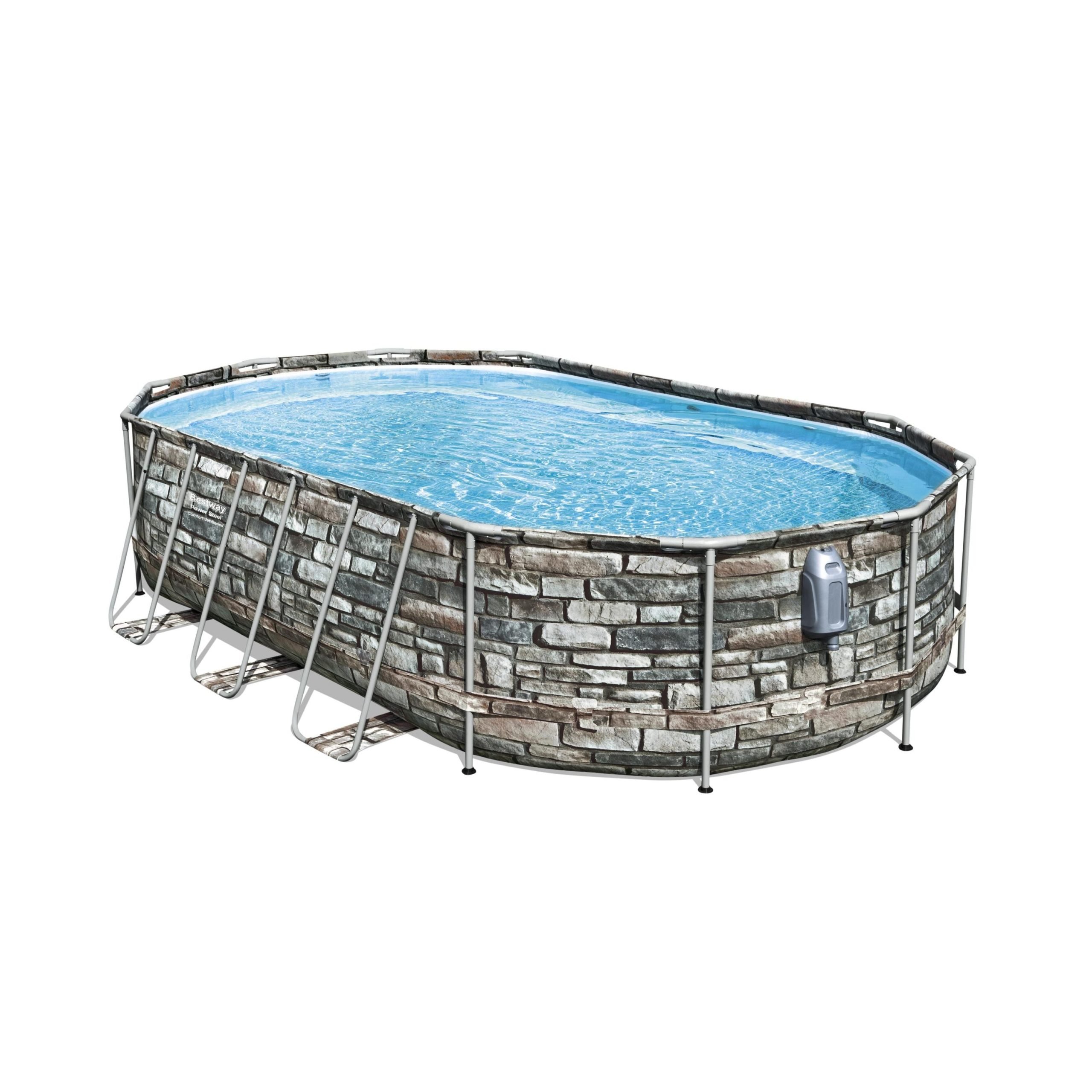 Bestway-Power Steel Comfort Jet Series 20' x 12' x 48″ Above Ground Pool Set