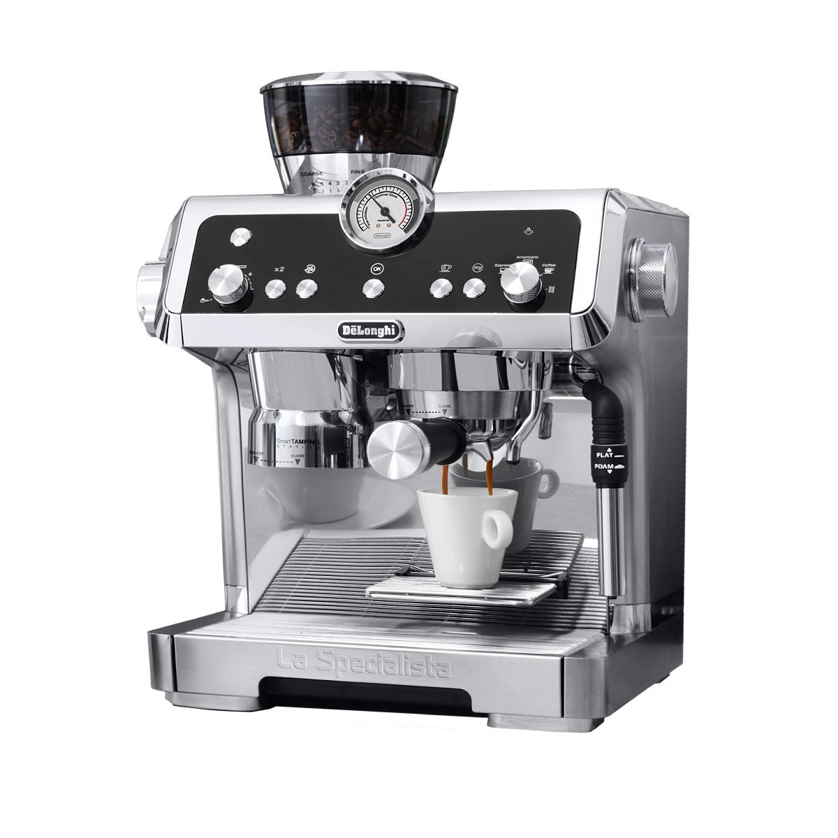 DeLonghi La Specialista Semi-Automatic Espresso Machine EC9335M (Silver)