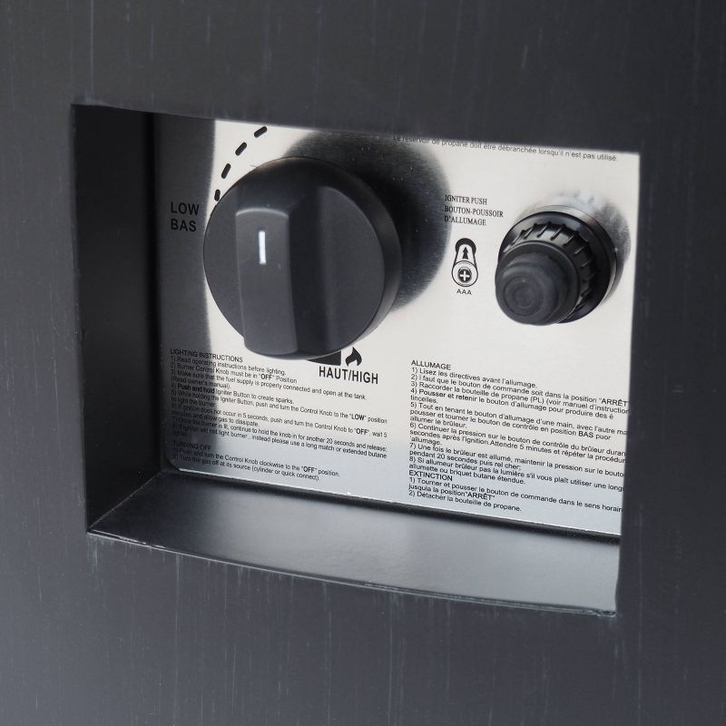 Wellington Round 32″ Iron Gas Fire Pit with Tank Holder – Christopher Knight Home